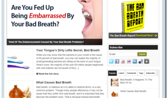 Bad Breath Affiliate Blog