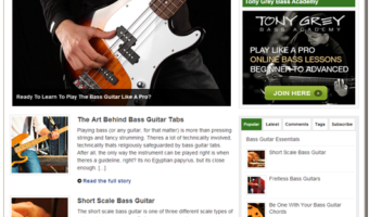Bass Guitar Turnkey Site