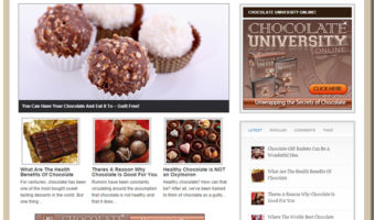 Chocolate Lover Niche Blog