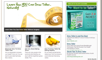 Grow Taller Niche Blog