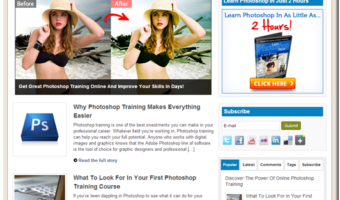 Learn Photoshop PLR Site